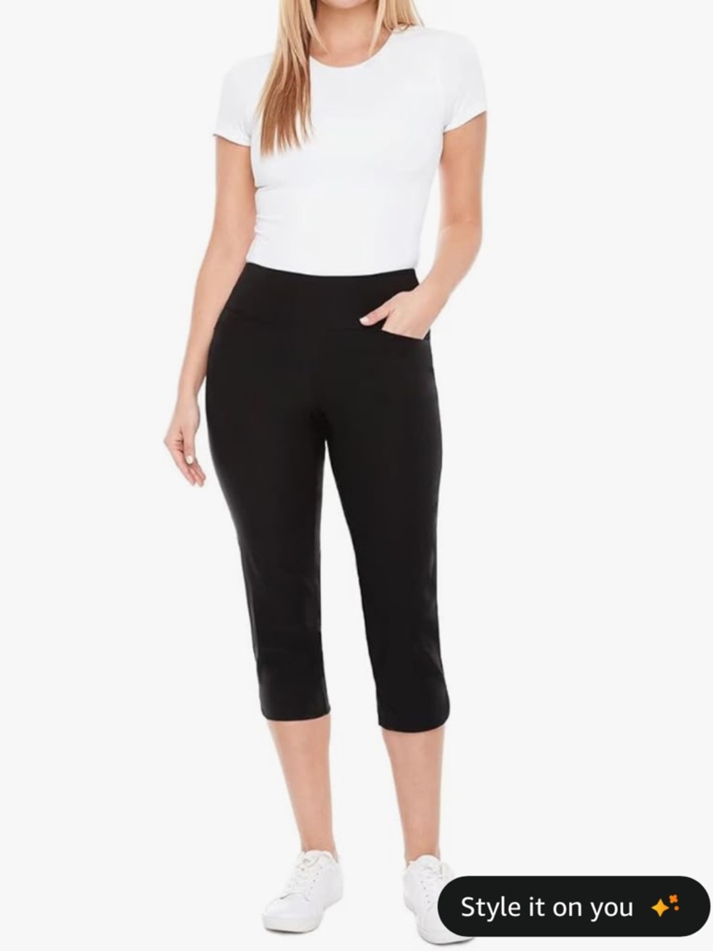 S.C. & CO. | Tummy Control Capri Pants, Size 14